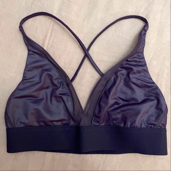 Victoria's Secret Purple Triangle Sports Bra - XS - Picture 1 of 2